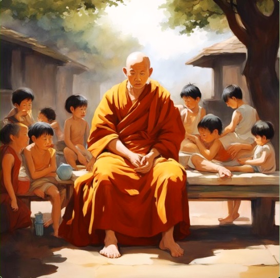 Монах и Дети