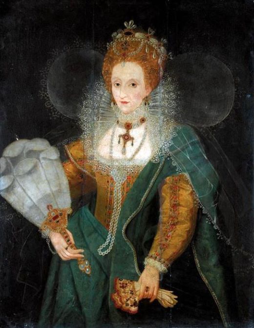 Портрет Елизаветы I с веером, 1590-е года